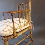 Faux Bamboo Painted Armchair