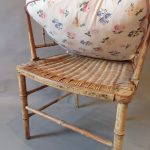 Faux Bamboo Painted Armchair