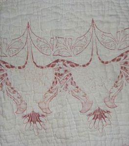 Art Nouveau Design Double Sided Welsh Quilt