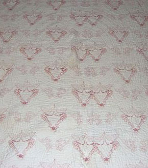 Art Nouveau Design Double Sided Welsh Quilt