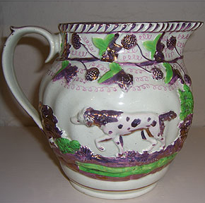 Moulded Pottery Jug