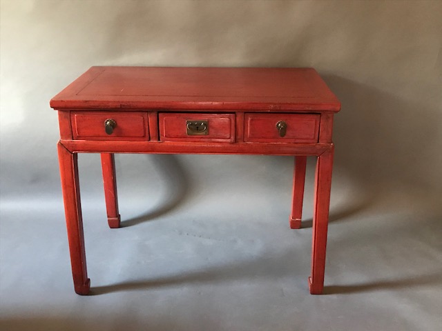 Chinese Red Lacquer Table Miranda Willes
