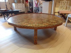 Large Moroccan Hand Painted Coffee Table, Anglo-Oriental Antiques