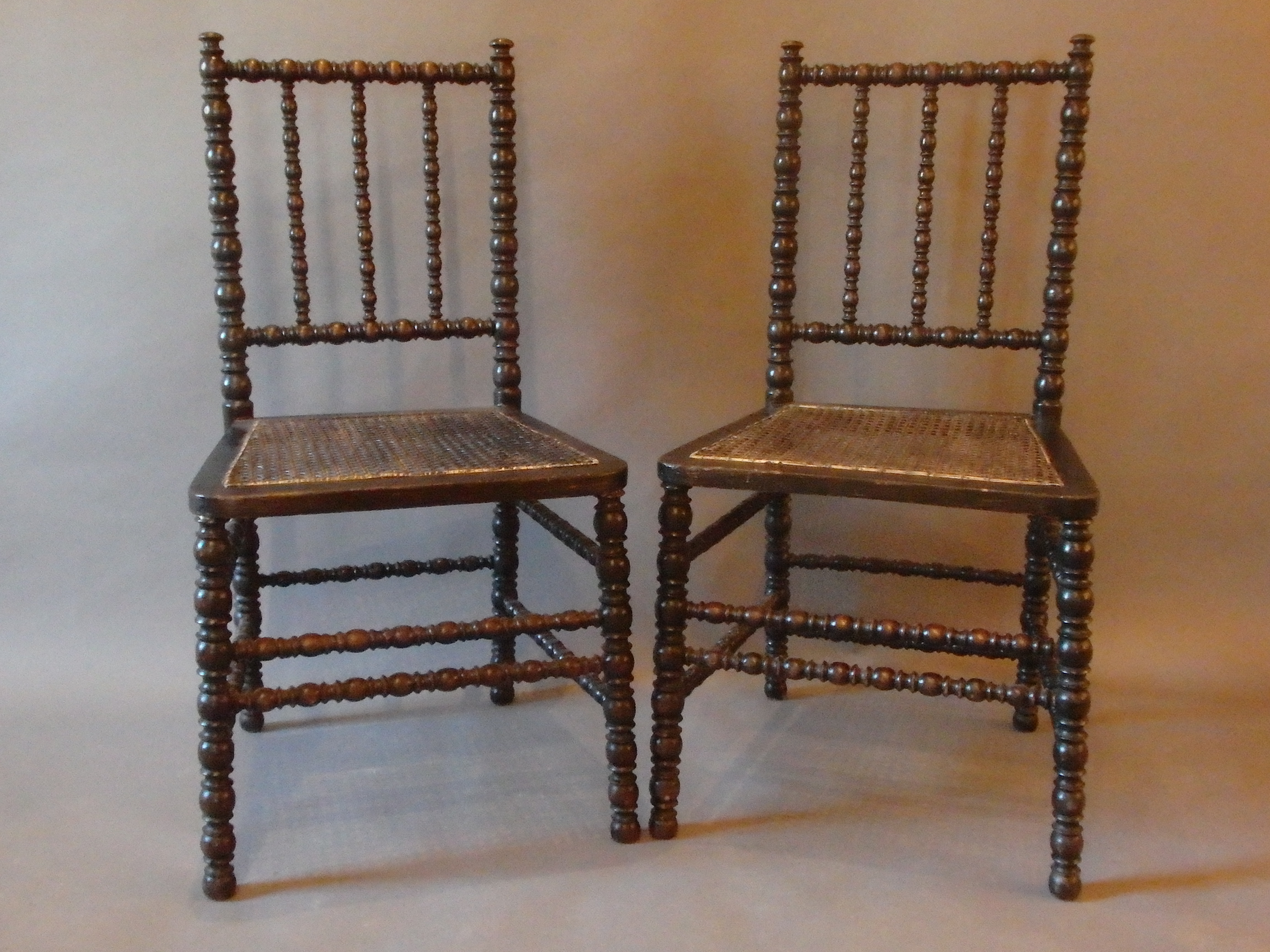 Pair of Bobbin Chairs Miranda Willes