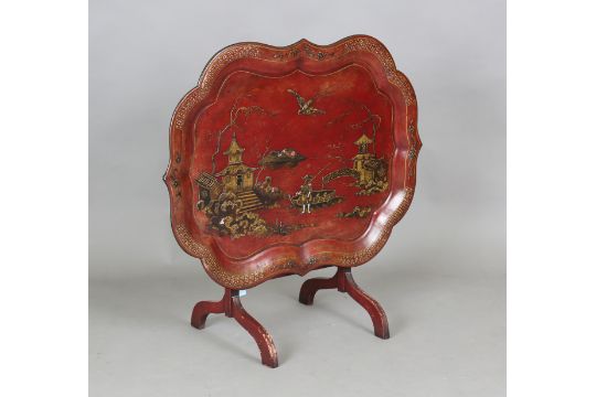 Chinoiserie tray table deals