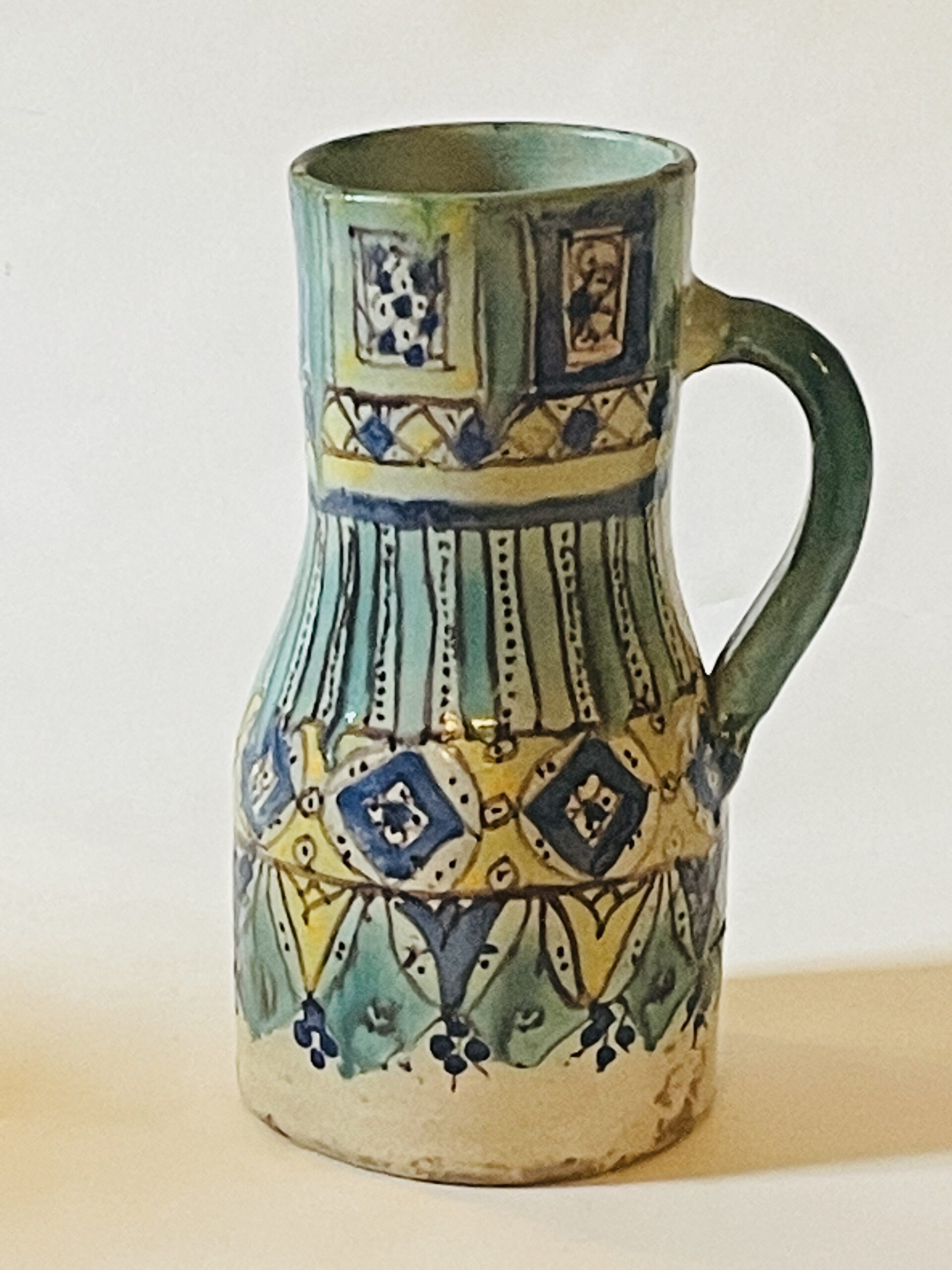 A Tall Fez Pottery Tankard, Morocco, 19th Century | Miranda Willes