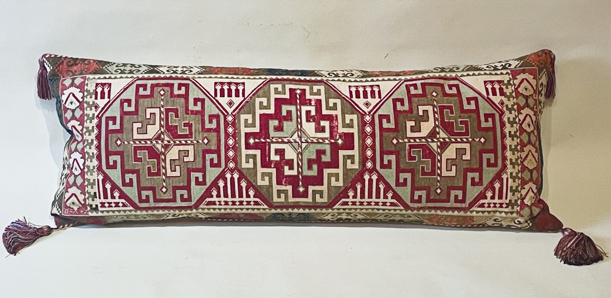 Central Asian Needlepoint Long Cushion Miranda Willes